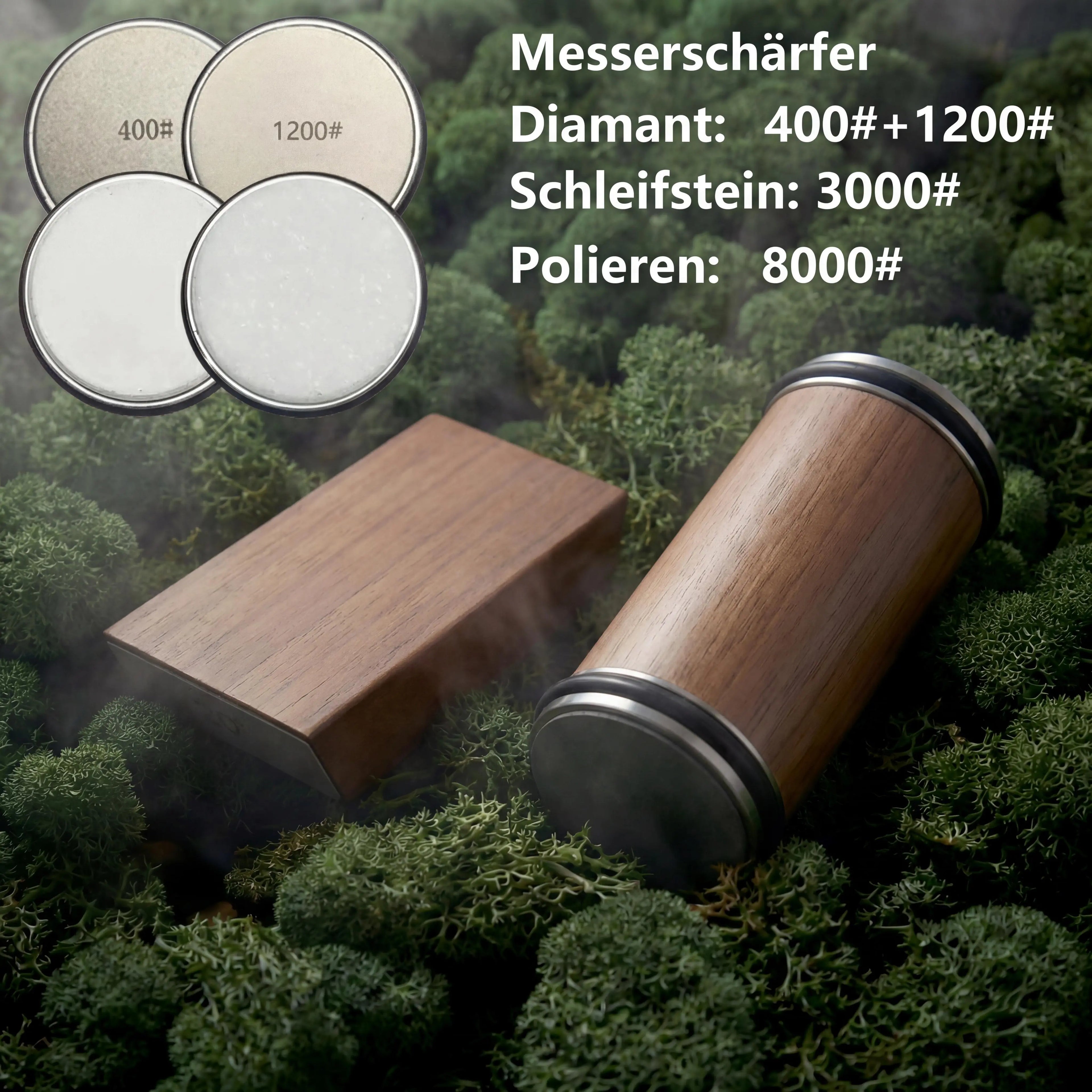 Diamant  Messerschärfer Schleifstein Set