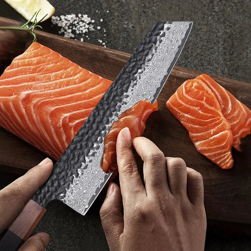 Japanisches Damaststahl Kochmesser